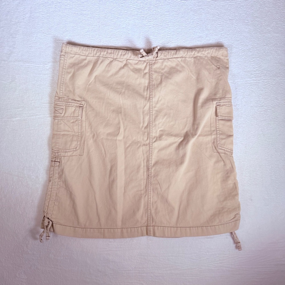 Columbia Womens Tan Canvas Cargo Skirt Utility Outdoor Adventure Size L Gorpcore